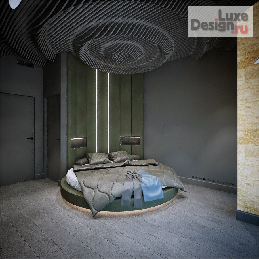 Дизайн интерьера спальни "Дизайн интерьера спальни для молодой семьи." (фото 1)