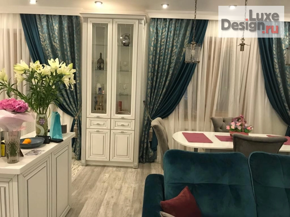 Дизайн интерьера трехкомнатной квартиры "3-х комнатная квартира" (фото 1) от дизайнера Семенова Алена Дизайн интерьера трехкомнатной квартиры "3-х комнатная квартира" (фото 1)