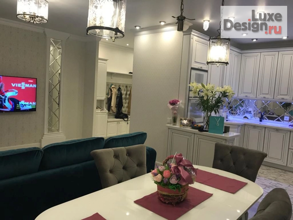 Дизайн интерьера трехкомнатной квартиры "3-х комнатная квартира" (фото 2) от дизайнера Семенова Алена Дизайн интерьера трехкомнатной квартиры "3-х комнатная квартира" (фото 2)