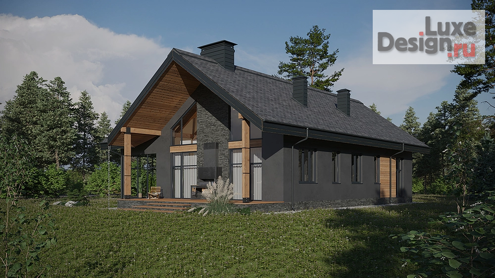 Частная архитектура "КП "Золотаревка", дом для нетипичного фермера" (фото 2)