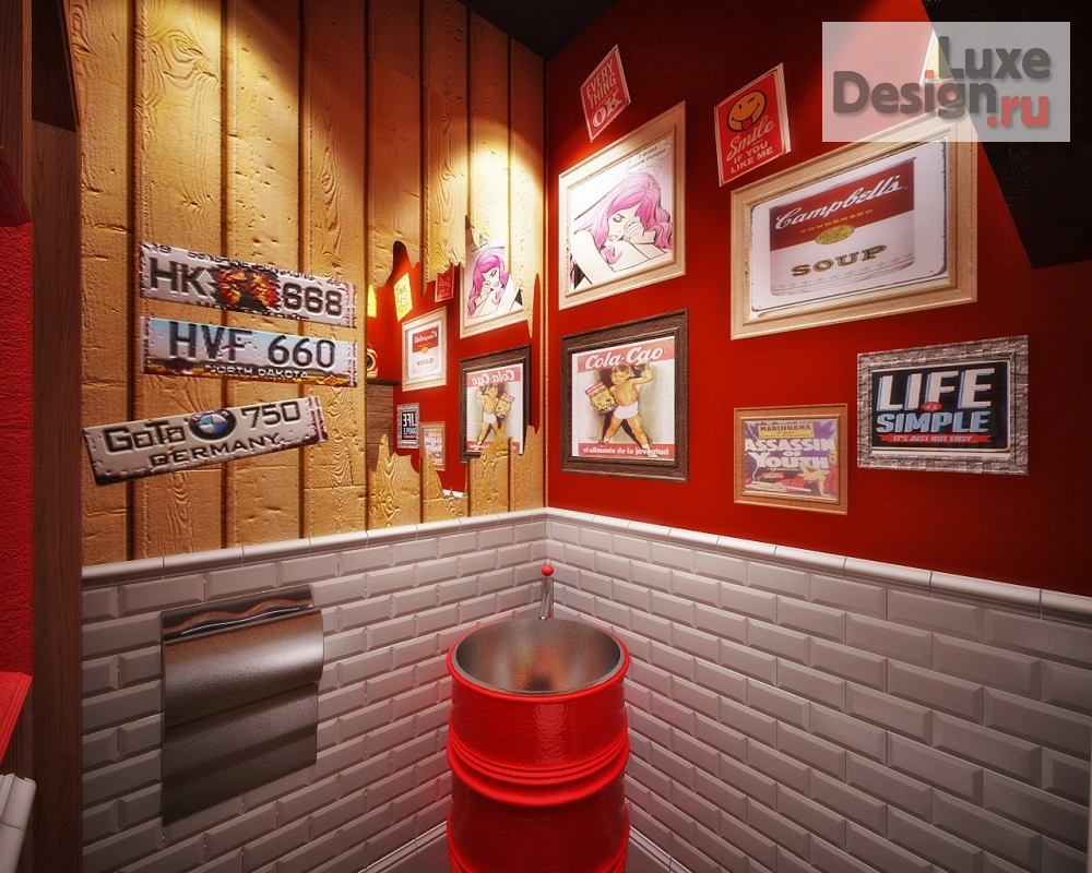 Дизайн интерьера кафе "Дизайн-проект Бургерной  г. Белгород" (фото 2)