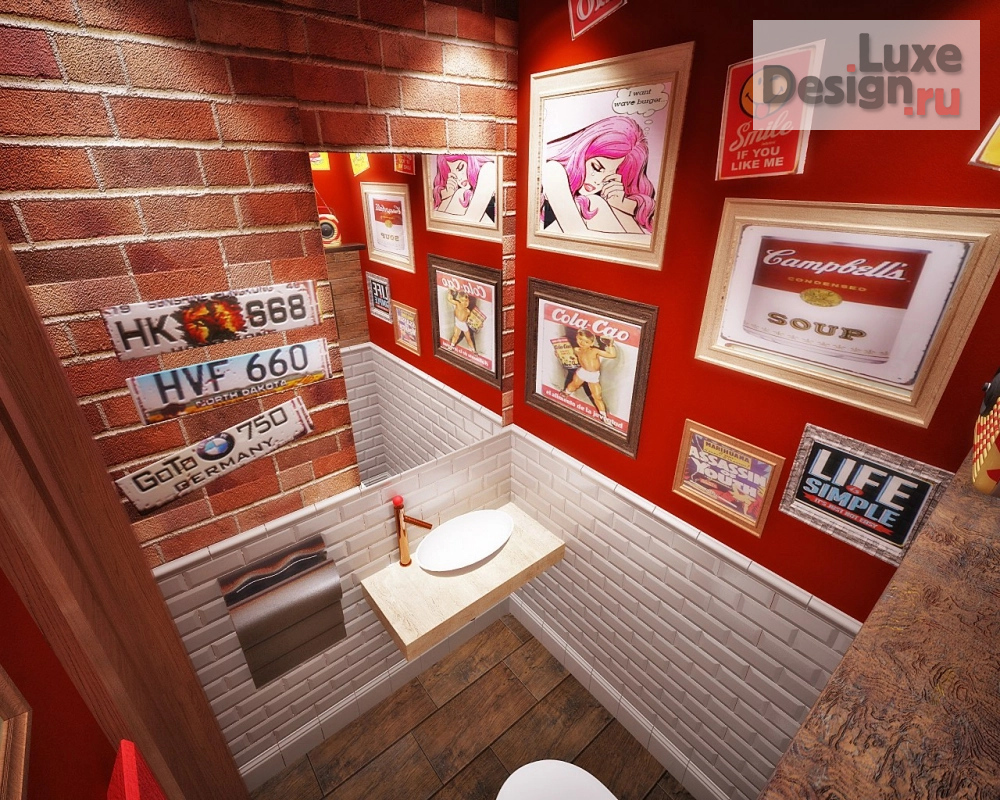 Дизайн интерьера кафе "Дизайн-проект Бургерной  г. Белгород" (фото 3)