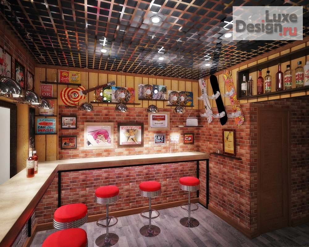Дизайн интерьера кафе "Дизайн-проект Бургерной  г. Белгород" (фото 6)