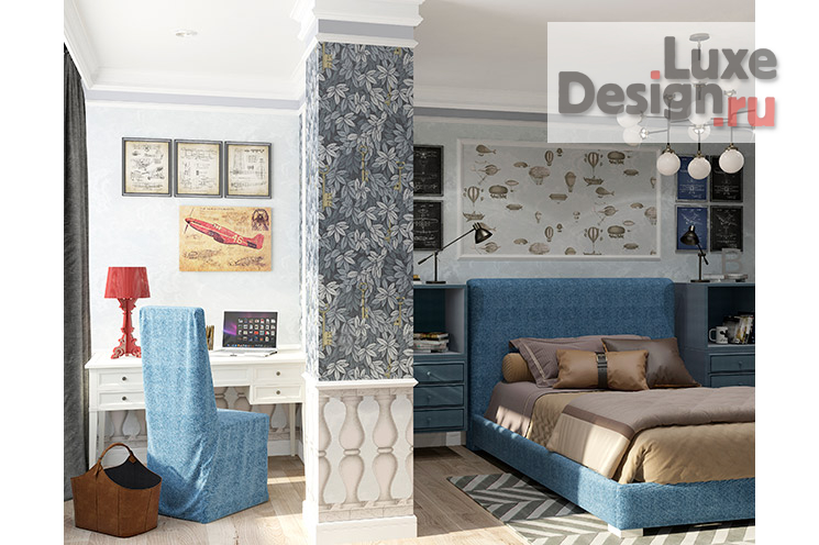 Дизайн интерьера квартиры "Дизайн интерьера квартиры 120 кв.м. Визуализация." (фото 4)