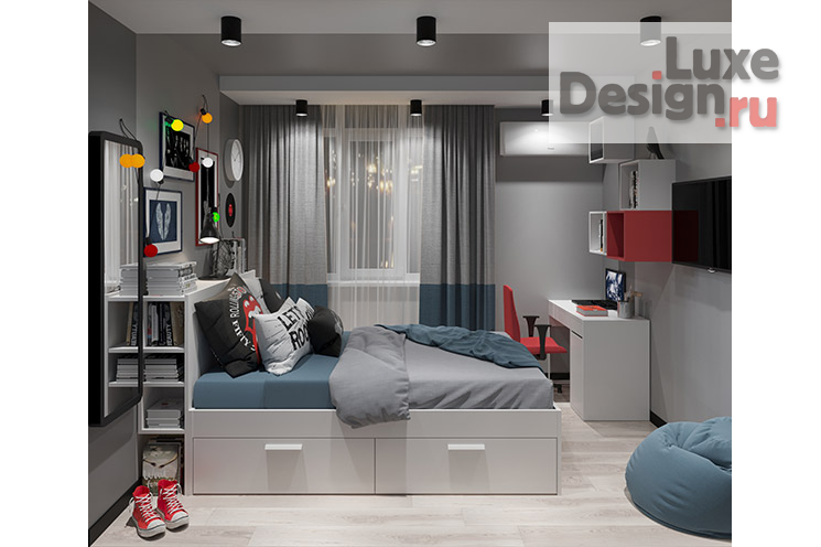 Дизайн интерьера квартиры "Дизайн интерьера квартиры 100 кв.м. Визуализация" (фото 3) от дизайнера Сушков Алексей Дизайн интерьера квартиры "Дизайн интерьера квартиры 100 кв.м. Визуализация" (фото 3)