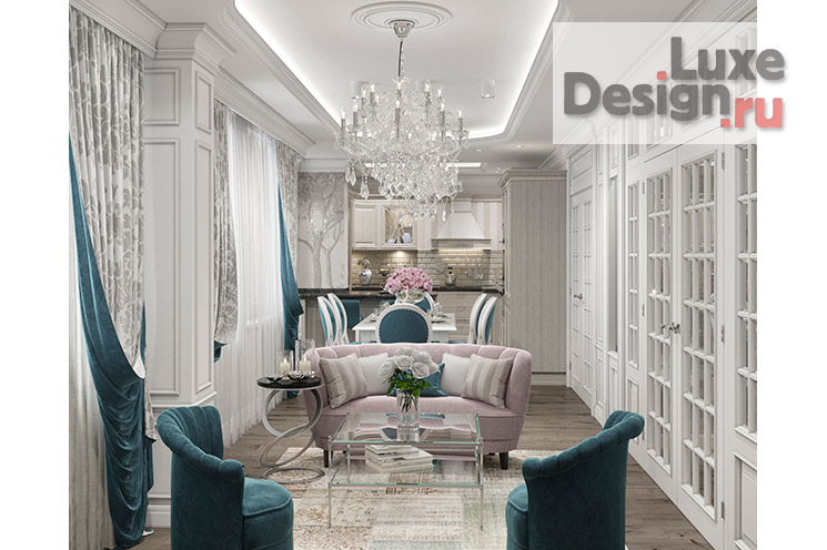 Дизайн интерьера квартиры "Дизайн интерьера квартиры 120 кв.м. Визуализация." (фото 11)