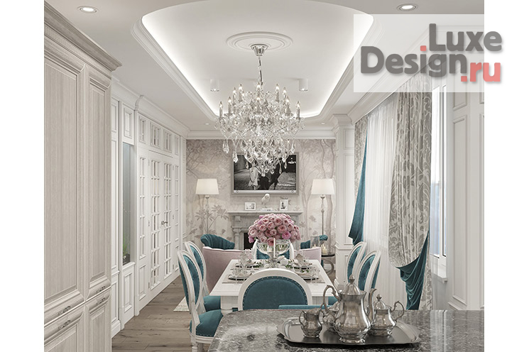 Дизайн интерьера квартиры "Дизайн интерьера квартиры 120 кв.м. Визуализация." (фото 8)