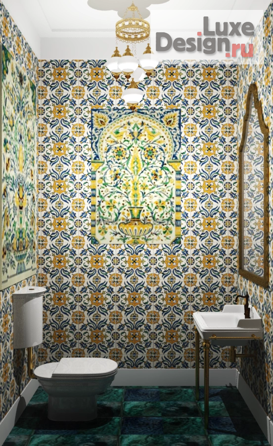 Дизайн интерьера коттеджа "гостевой домик в восточном стиле" (фото 4)