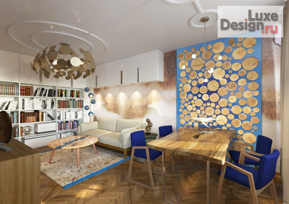 Дизайн интерьера кухни "интерьер квартиры в видом на город" (фото 1)