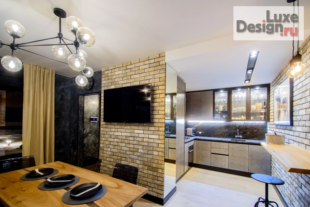 Дизайн интерьера загородного дома "хаммам с комнатой отдыхаи зоной кухни" (фото 9)