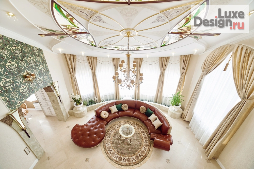 Дизайн интерьера загородного дома "интерьер жилого дома в Дубовом в эффектном сочетании классики" (фото 11)