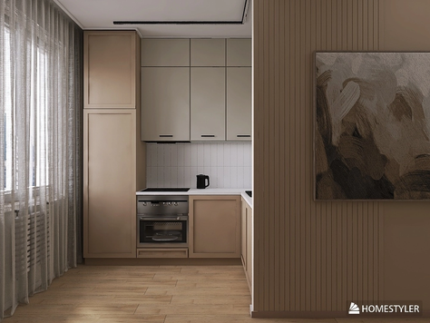 Дизайн интерьера в Белгороде "44 кв.м для троих"