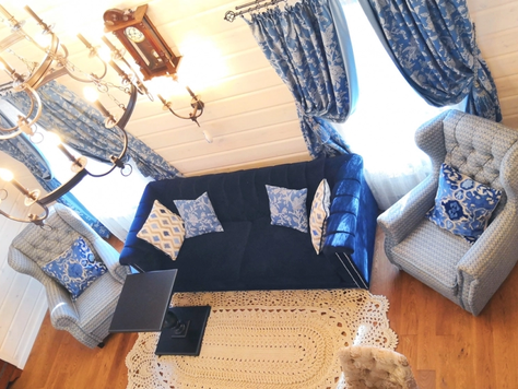 Дизайн интерьера загородного дома в Белгороде "Экспресс-проект реализованный реконструкции бани в гостевой дом"